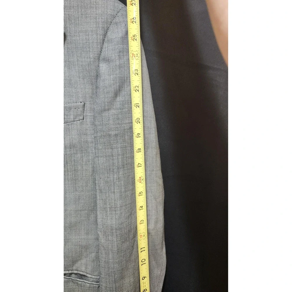 Tiglio Rosso Suit Jacket Vest Mens 46 Gray‎ Super 150s Wool Made Italy Formal